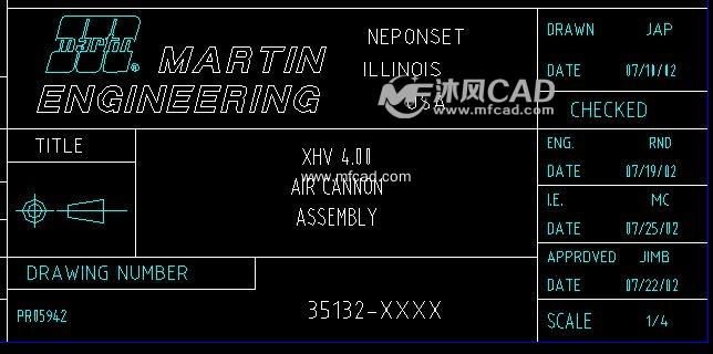 空气炮装配图(英文)