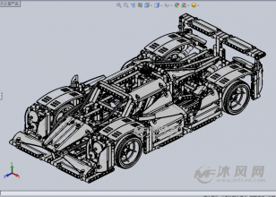 大型乐高玩具拼图之高级f1赛车设计模型-玩具公仔图纸-沐风网