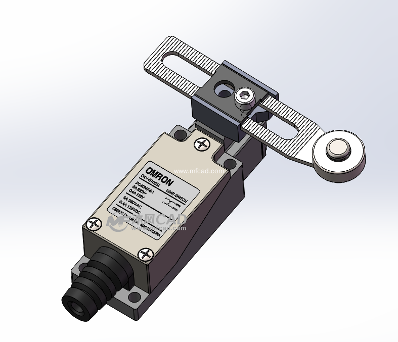 欧姆龙小型限位开关的sw模型(实样测绘)