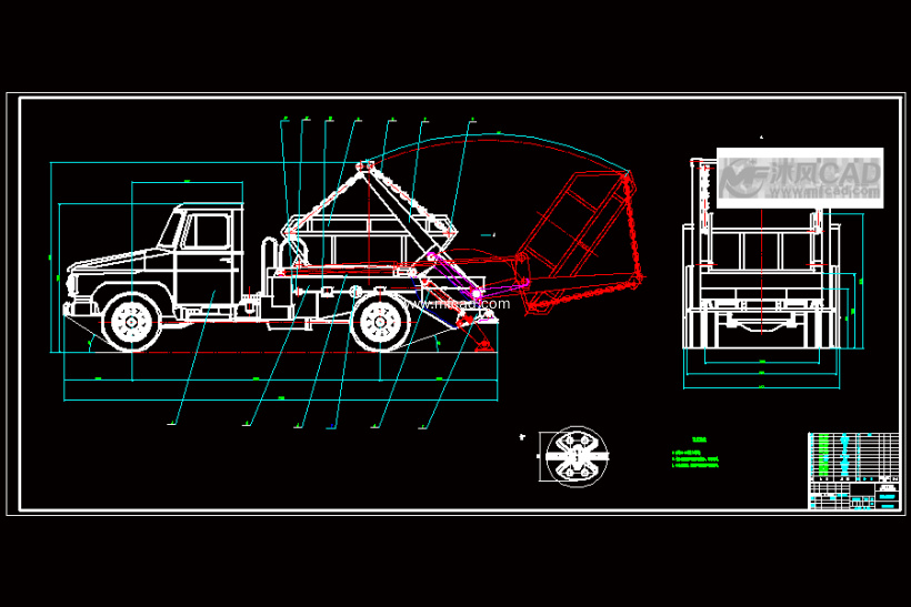 摆臂式垃圾车改装设计