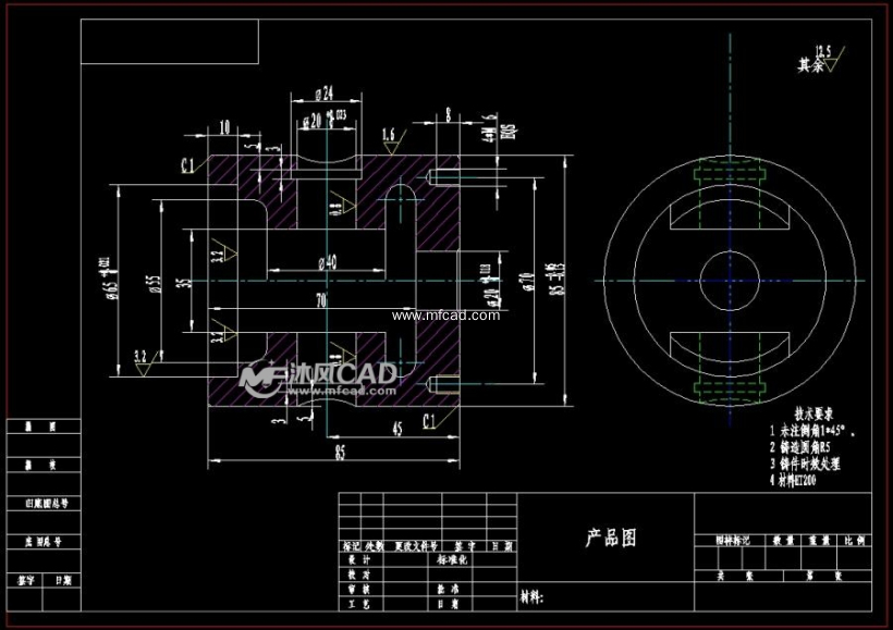 十字头的机械加工工艺规程及五套夹具设计