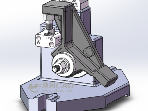 杠杆(ca6140车床)夹具设计solidworks模型