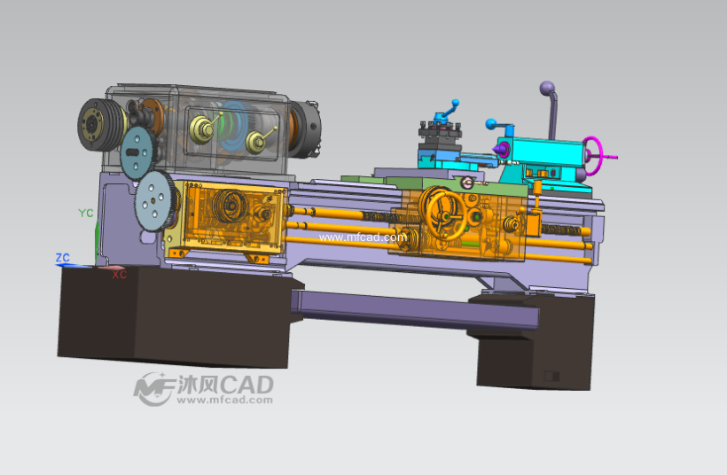 ca6140车床床身装配模型(ug8.0)