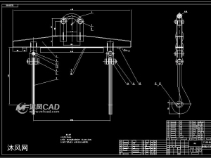 某公司设计钢包龙门钩cad施工图