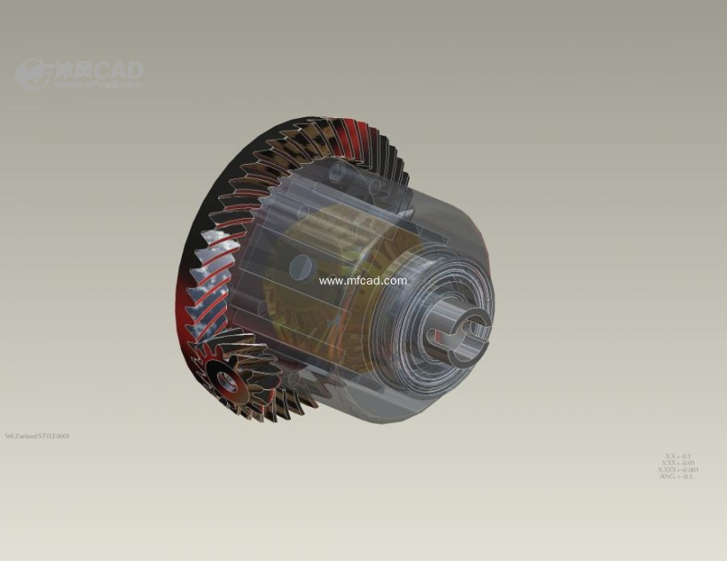 差动齿轮系设计模型