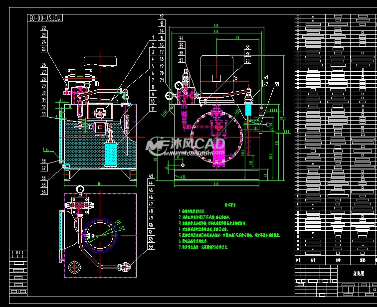 液压站图纸