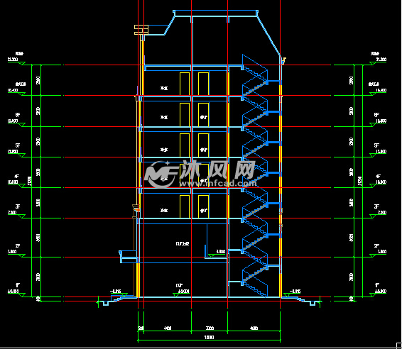 某六层商住楼建筑设计图