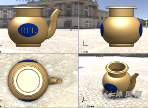 茶壶的三视图图片