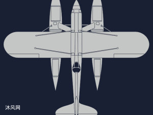 紅豬水上飛機 - 航空航天圖紙 - 沐風網