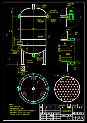 氯气缓冲罐雨的传说2015-06-04130812115autocad2010填料塔图纸绘制