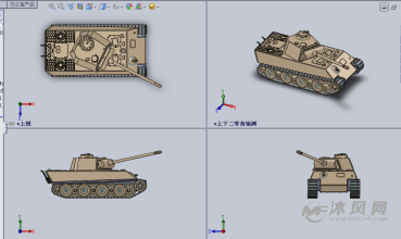 陆地之王的坦克设计模型三视图