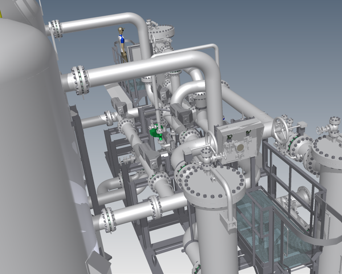 工业管道模型 - solidworks机械设备模型下载 - 沐风图纸