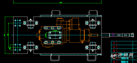 凿岩机(开口机)装配图