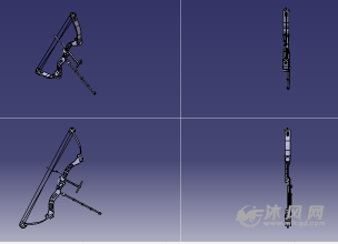 复合弓(catia)设计模型-军工模型图纸-沐风网
