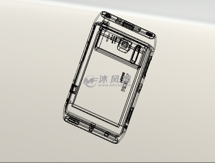 诺基亚n8手机绘制模型 - solidworks生活用品类模型下载 - 沐风图纸