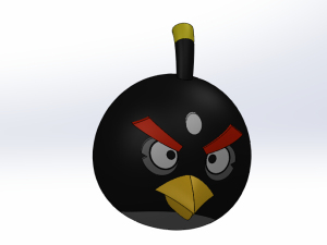 愤怒的小鸟黑色爆炸鸟图片