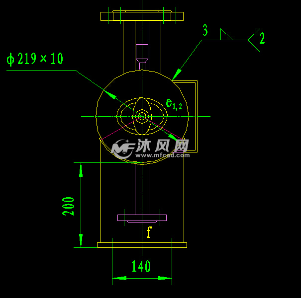 化工设备分汽缸总图