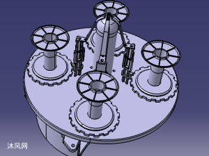 旋转(绕线)设备设计模型 solidworks机械设备模型下载 沐风图纸