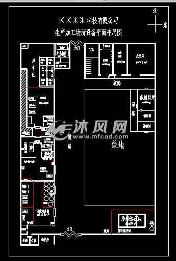酱腌菜食品厂车间平面布局图