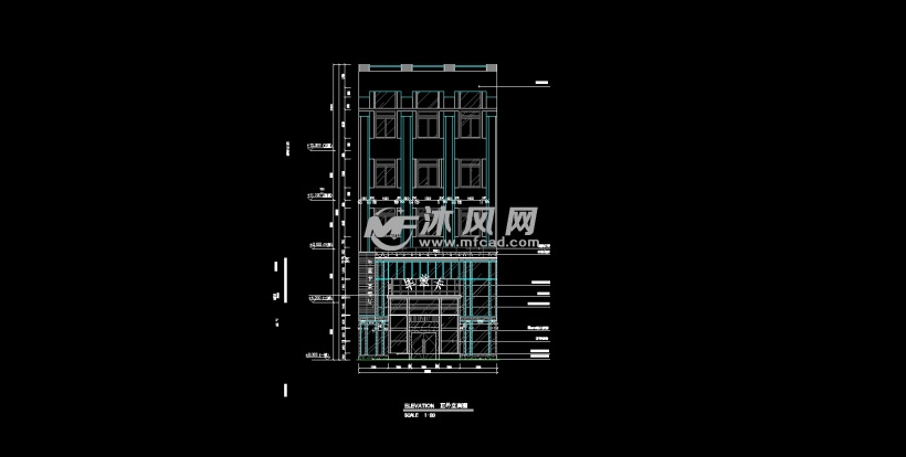 畢茲卡西餐咖啡廳裝修cad圖紙