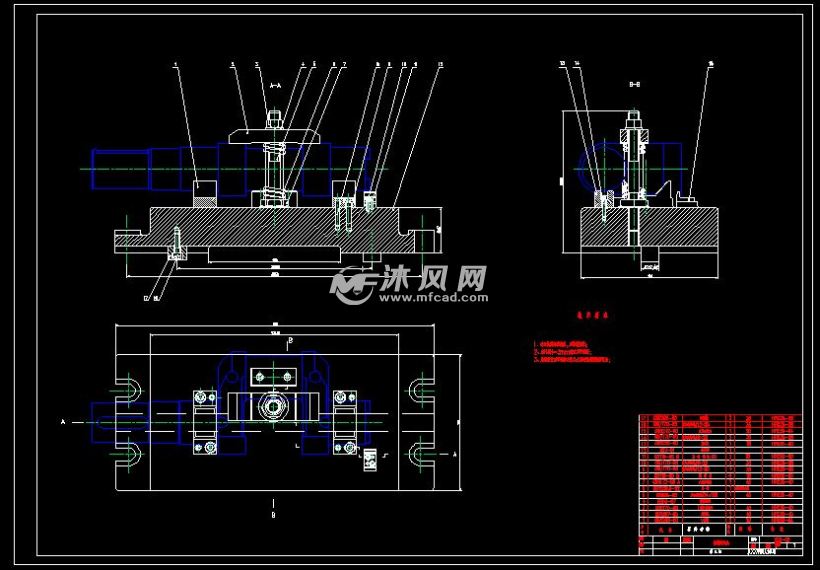 銑端面夾具裝配圖