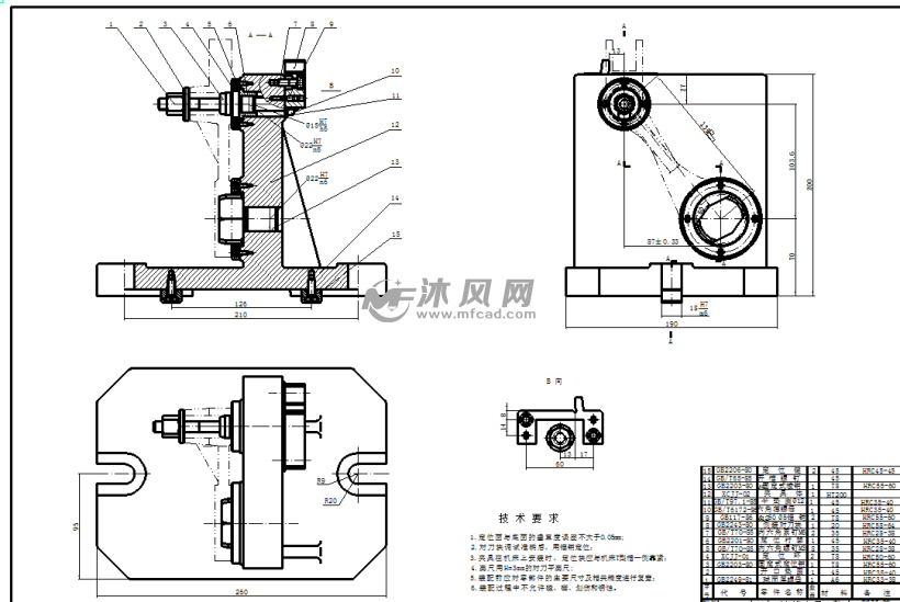 拨叉加工工艺及夹具设计(钻孔夹具,镗孔夹具,铣槽夹具 整套cad图)