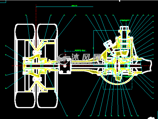 汽车驱动桥图纸
