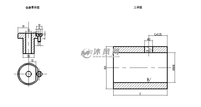 臥軸式分度鑽夾具裝配圖(套筒類孔加工鑽床夾具)