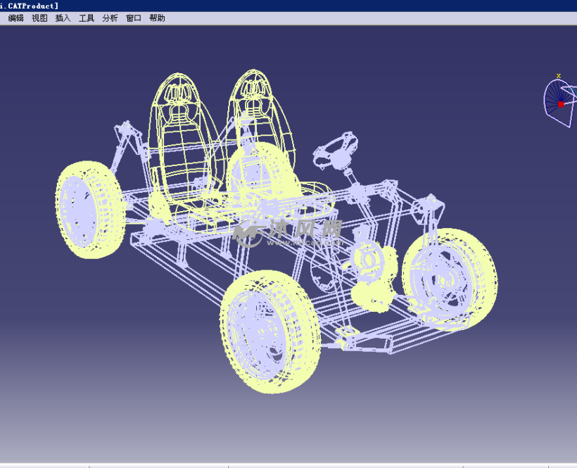 自制(atv)四驱赛车设计模型