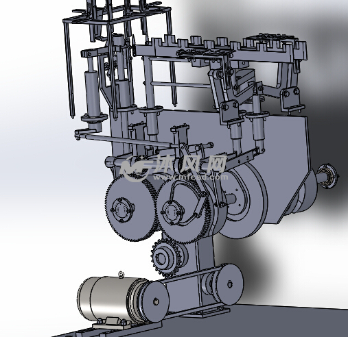 药板装盒机的三维建模 - solidworks机械设备模型下载 - 沐风图纸