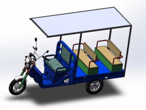 電動三輪車設計 - 非機動車及附件圖紙 - 沐風網