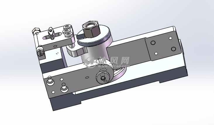 solids2012移动式翻转钻模夹具