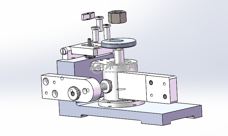 solids2012移动式翻转钻模夹具