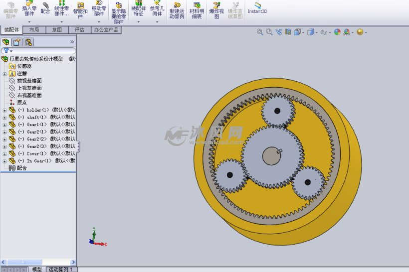 行星齿轮传动系设计模型
