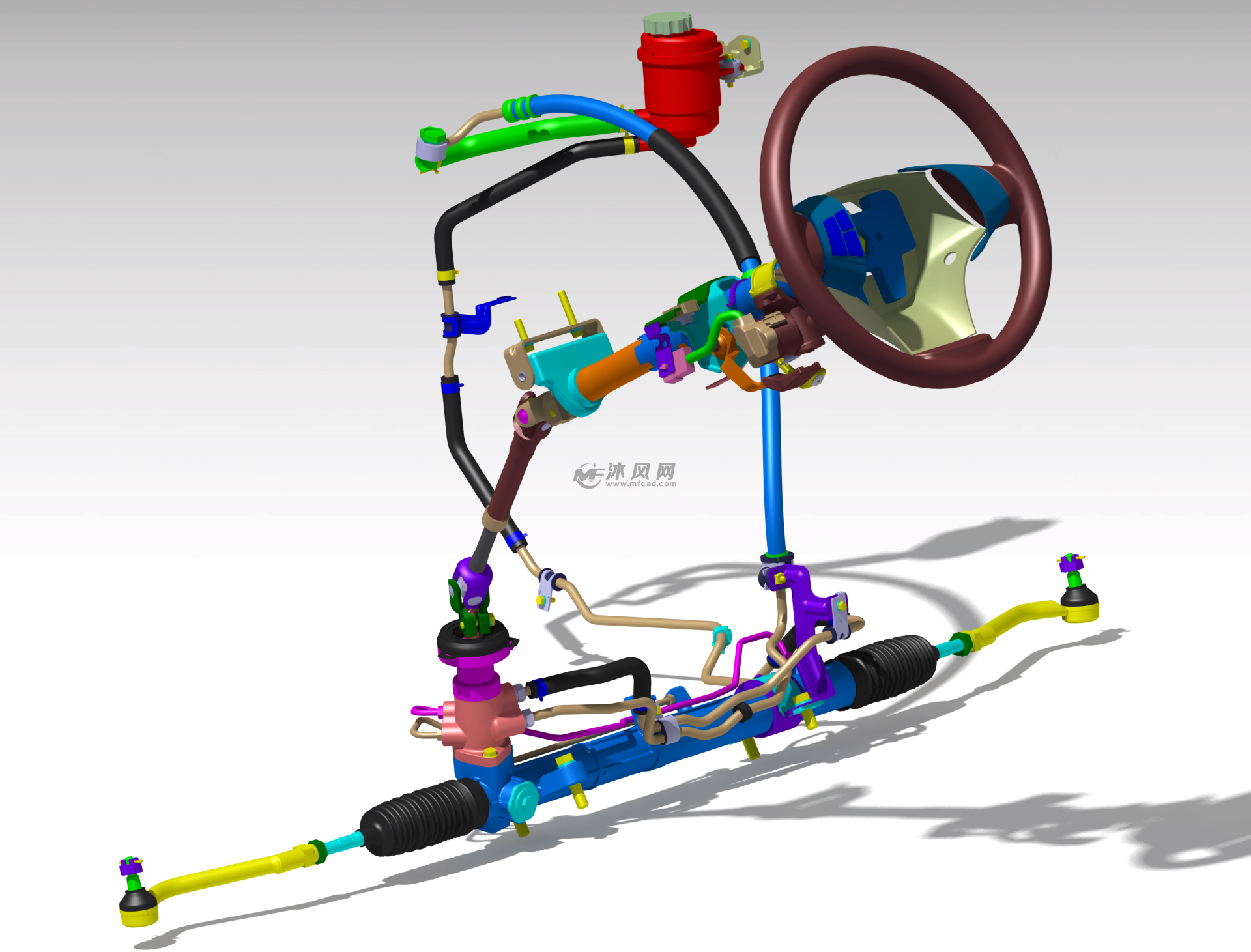 三厢轿车转向系统总成