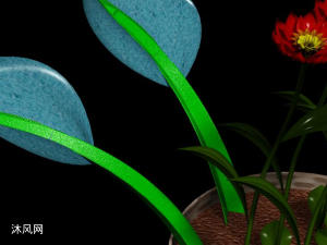 （水电叶）盆栽设计模型