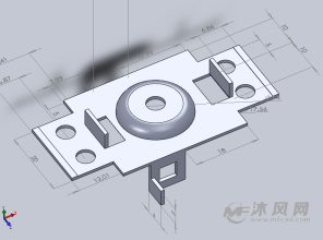 钣金扣片级进模具设计模型-注塑模图纸-沐风网