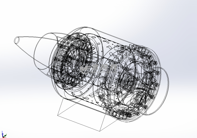 3D打印的内燃机设计模型