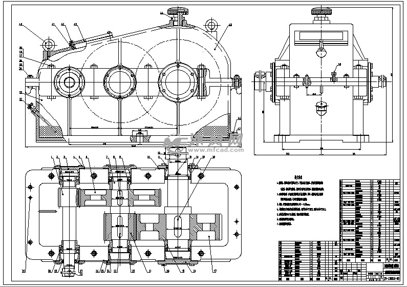 二级圆柱齿轮减速器模型