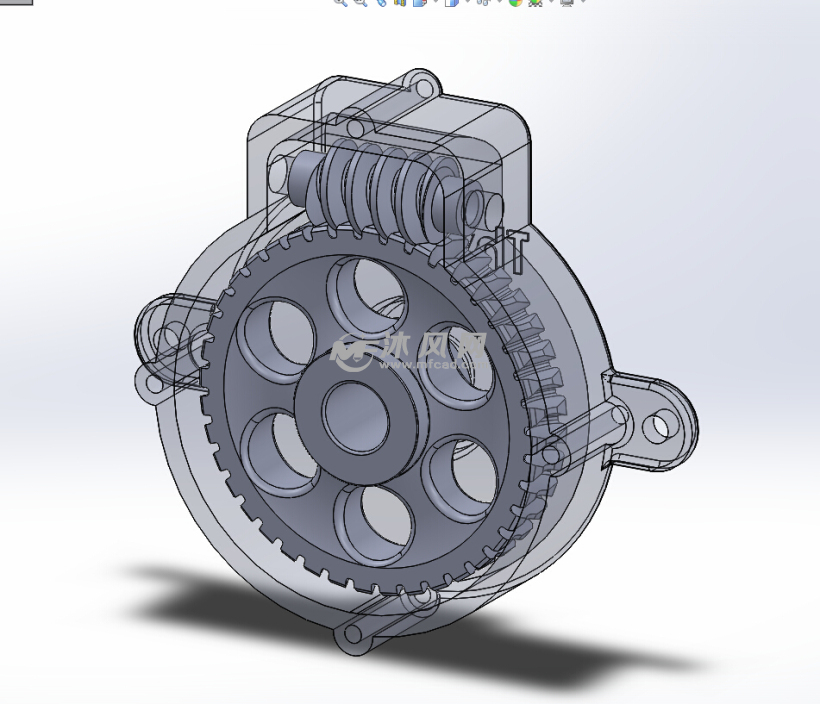 微型涡轮变速箱设计模型