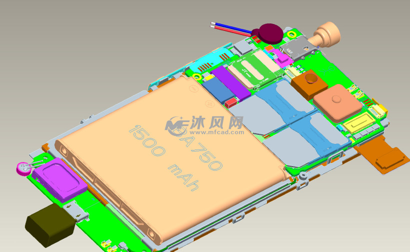 典型智能手機模型(含內部結構已開模生產)