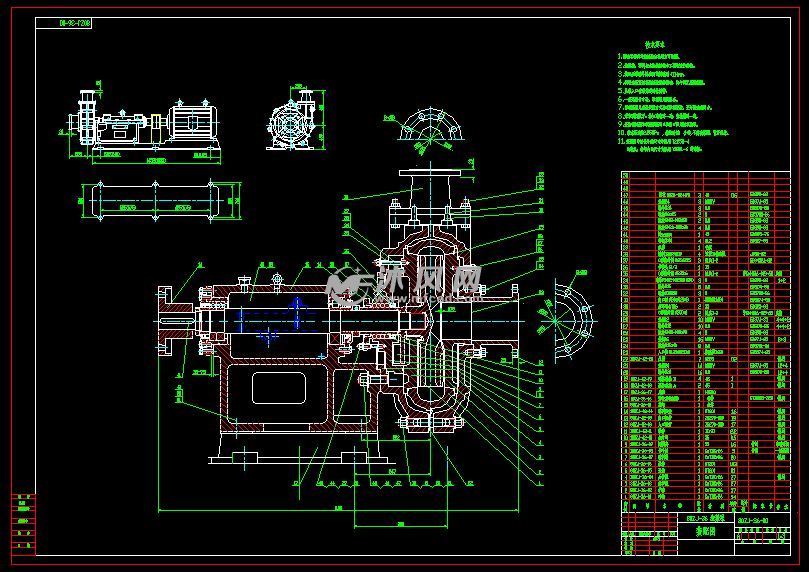 80zj36渣漿泵裝配圖