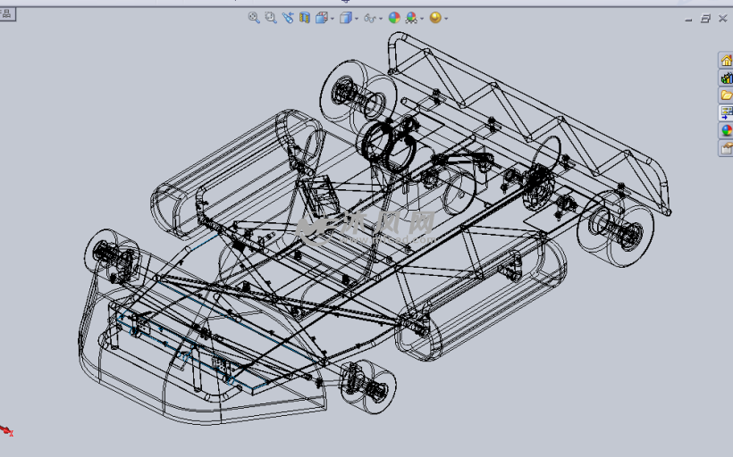 四驱卡丁车solidworks设计模型