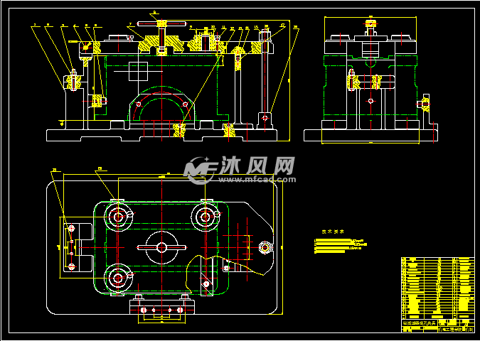 钻孔夹具和镗床夹具 - autocad工装图纸下载 - 沐风图纸