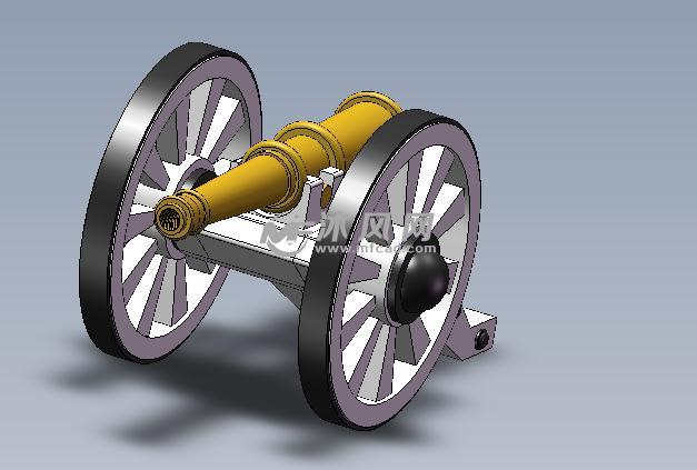 大型武器火炮 - solidworks军工用品模型下载 - 沐风图纸