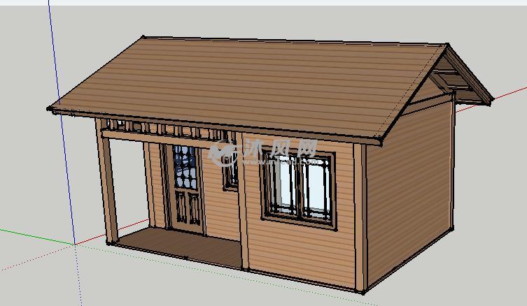 精致小木屋 - sketchup其他模型 - 沐风图纸
