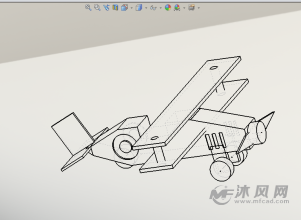 飞机玩具设计模型-玩具公仔图纸-沐风网