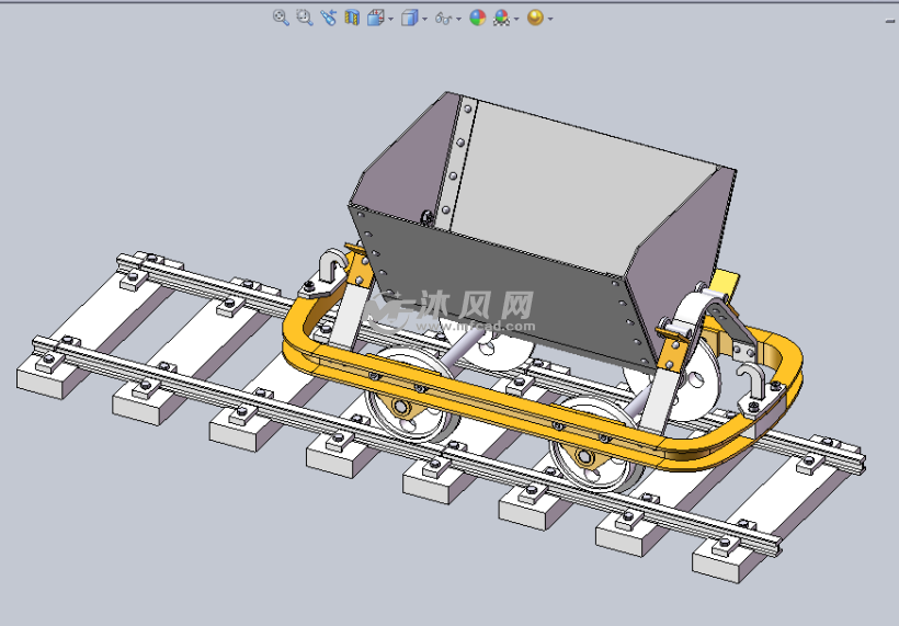 轨道运输车设计模型轨道运输车设计模型线性结构图轨道运输车设计模型