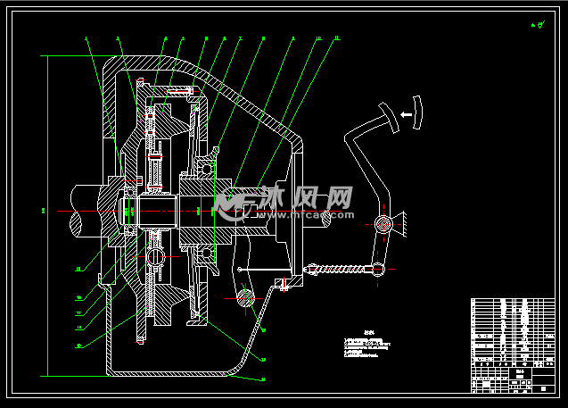 卡车离合器装配图