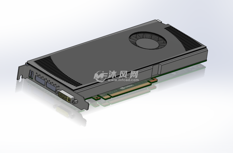 丽台专业显卡QUADRO4000模型